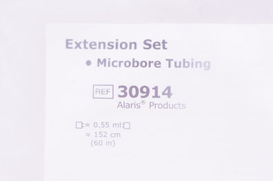 CareFusion 30914 Extension Set Microbore Tubing 60inch x 0.55mL